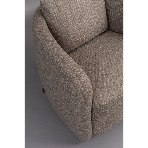 Dutchbone Boho Fauteuil Stone - Grijs - vtwonen shop