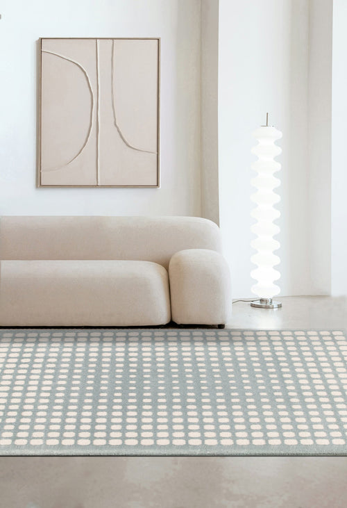 AFK Living vloerkleed Pixel - reliëfeffect - blauw - 120 x 170 cm - vtwonen shop