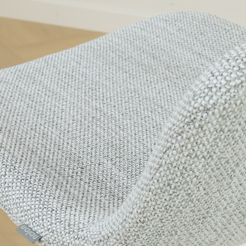 Nolon Nino-Mats barkruk grijs melange - wit onderstel - 65 cm