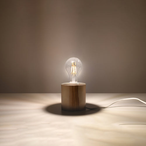 Sollux Lighting Tafellamp SALGADO hout - 10x10x10cm