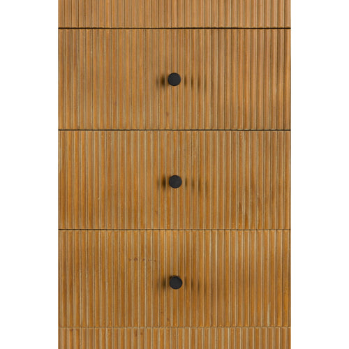 Housecraft Living Coztilla Kast/ Opbergkast Hoog Zwart/ Bruin - vtwonen shop