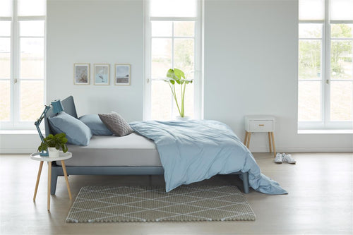 Beddinghouse - Jersey - Split-topper - Hoeslaken - 140x220 cm - Licht grijs - vtwonen shop