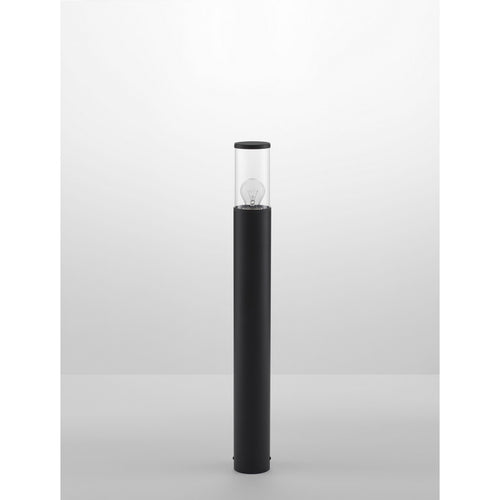 Merano Athens Buitenpaal Donkergrijs Aluminium, Heldere LED E27 IP65