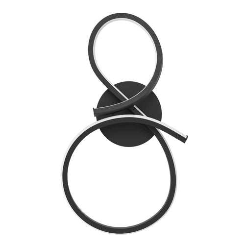 EGLO wandlamp Serpins - led - 40 cm - zwart/wit - vtwonen shop