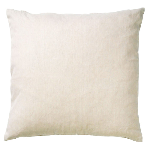 JAMES - Sierkussen 45x45 cm - duurzaam katoen - effen kleur - Pumice Stone - beige
