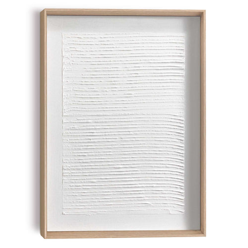 Reinders Small Reading schilderij 3d art -  wit - woonkamer - 40x30cm