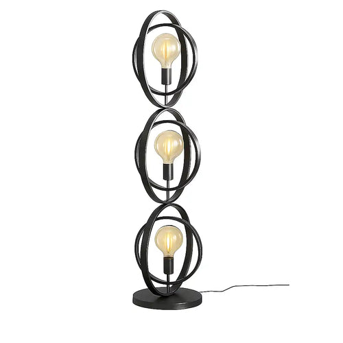 Ylumen vloerlamp Turn - 3 lichts - 40  x 124   cm - zwart - vtwonen shop