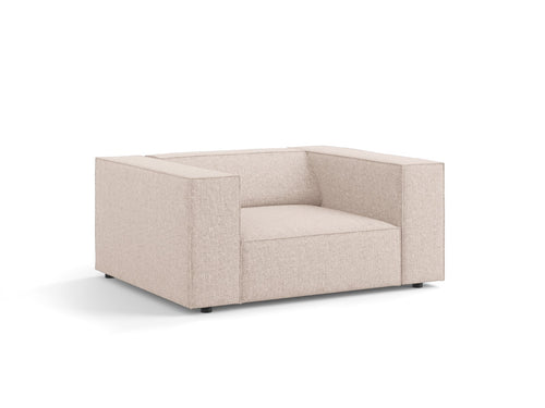 Cosmopolitan Design Fauteuil Arendal chenille, beige - 102x124x70cm
