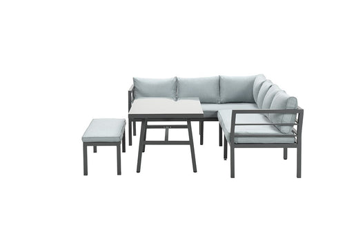 Garden Impressions Blakes lounge dining set 4delig dgrijs/mint grey - vtwonen shop