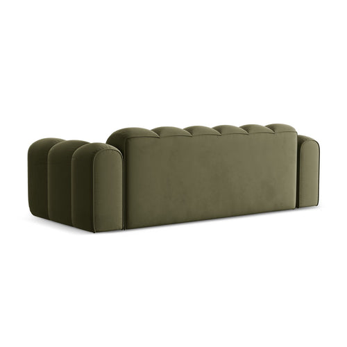 Cosmopolitan Design - Bank Treno 4-zits, flueel groente - 94x240x70cm