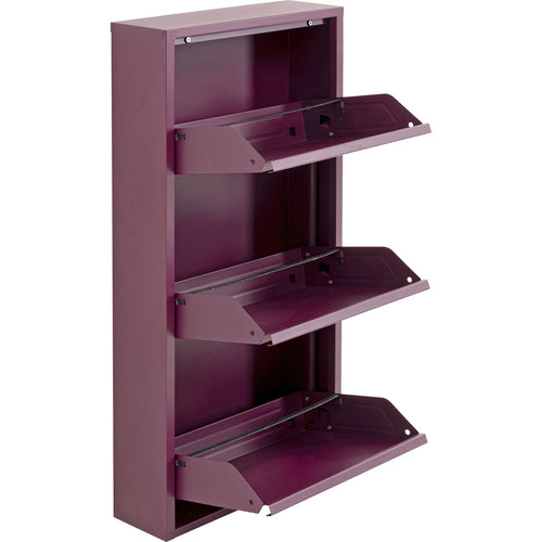 Kare Design Schoenenkast Caruso paars 3 laden