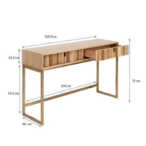 Kare Design Console Concertina Nature 136x40cm - vtwonen shop