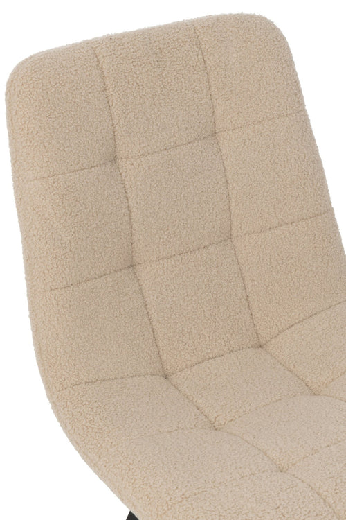 J-Line stoel Clark - metaal/polyester - wit