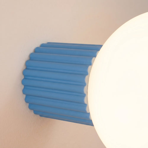 Sollux Lighting Wandlamp HALO lichtblauw IP44 - 12x17x12cm
