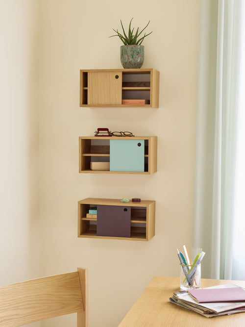 Hübsch plank Slide - mdf/okernfineer - 40x20xh20cm