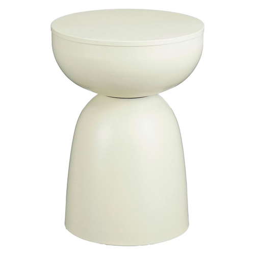 Mica Decorations Elliot Bijzettafel - Bijzettafel Rond H45 x Ø32 cm - Bijzettafeltje voor Woonkamer of Slaapkamer - Ideaal als Plantentafeltje - IJzer