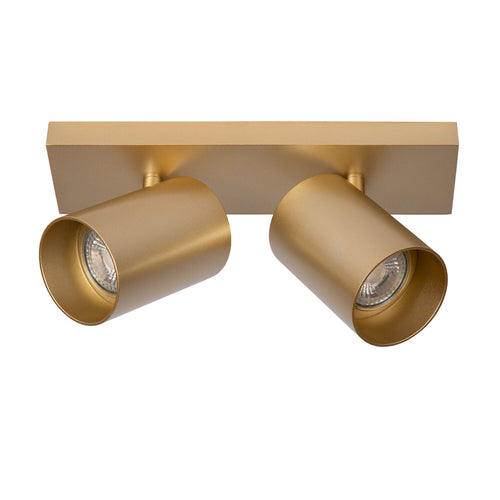 Atmooz plafondlamp Nuo 2 - goud - goud binnenin - 28 x 13 x H 12 cm - GU10