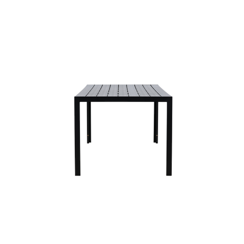 Nest outdoor Joas polywood tuin eettafel zwart - 205 x 90 cm