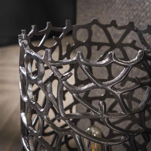 Giga Meubel Vloerlamp Weaver - Zwart Metaal - 2-Lichts - 25x25x92cm - vtwonen shop