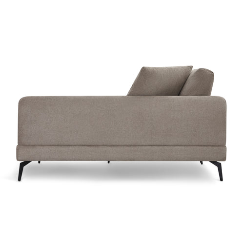 Furnhouse chaise longue bank rechts Maggie - Taupe - Stof - 95x290x90