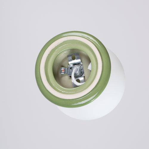 Sollux Lighting Wandlamp ZORI groen IP44 - 12x16x12cm