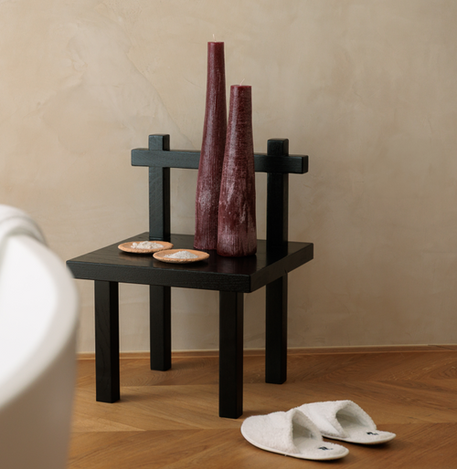 S|P Collection - Kaars 9xH40cm bordeaux Twig