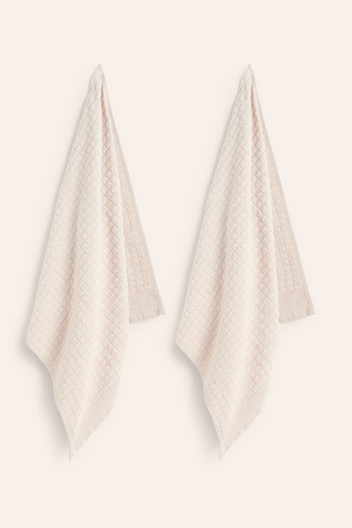 Calma House Keukenhanddoeken (set van 2 stuks) Oporto - Grijs - 50x50