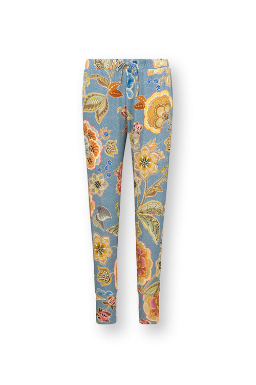 Pip Studio - Bobien Long Pajama Pants Women - Matata - Blue - M - vtwonen shop