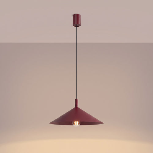Sollux Lighting Hanglamp NOX 40 bordeaux - 40x40x135cm