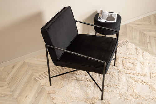 Rebellenclub Fauteuil Estiva - Zwart Fluweel - vtwonen shop