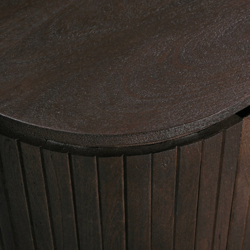 Giga Meubel Tv-Meubel Tora - Mangohout/Metaal - Donkerbruin - 200cm - vtwonen shop