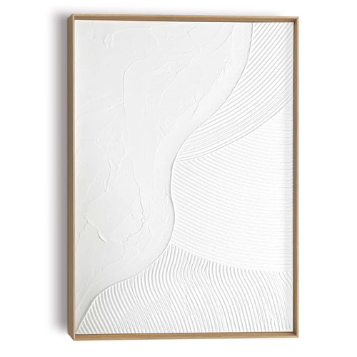 Reinders Coast White schilderij 3d art -  wit - woonkamer - 70x50cm