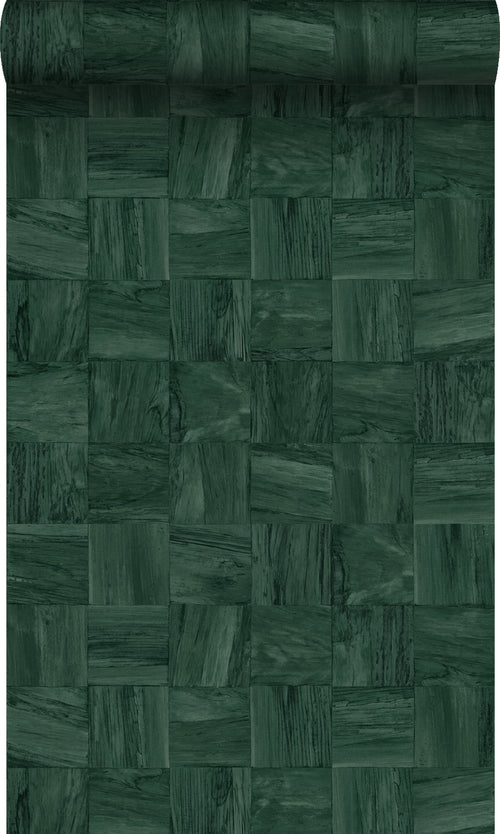 Origin Wallcoverings behang sloophout motief donkergroen - 50 x 900 cm - 347934 - vtwonen shop