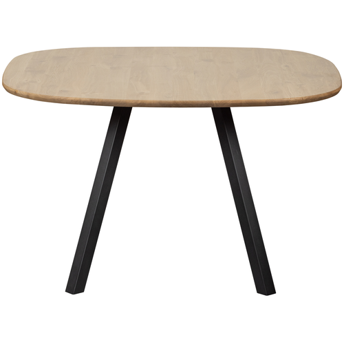 WOOOD eettafel met 2-stand poot Tablo - Eiken - Naturel - 75x130x130 - vtwonen shop