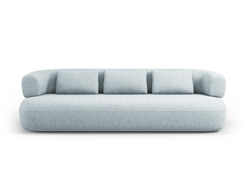 Micadoni Bank Jenny 4-zits, chenille, lichtblauw - 90x226x73cm