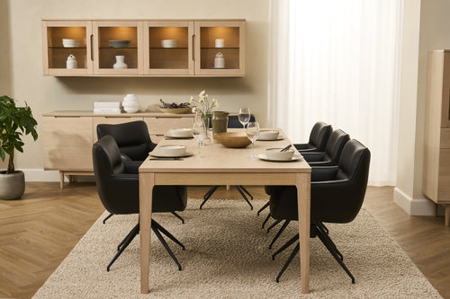 Furnhouse uitschuifbare eettafel Kerteminde - Witte olie - 220/320x100 cm