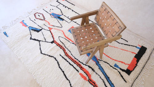 AFK Living vloerkleed Berber - handgemaakt - Wol - 80 x 240 cm