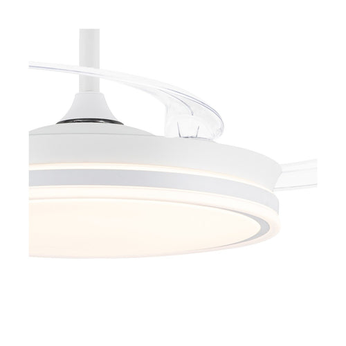 CristalRecord plafondventilator EVO - 1 lichts - 106  x  42   cm - wit