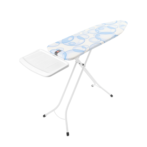 Brabantia Strijkplank B, 124x38 cm, solide stoomunithouder, PerfectFlow - Bubbles