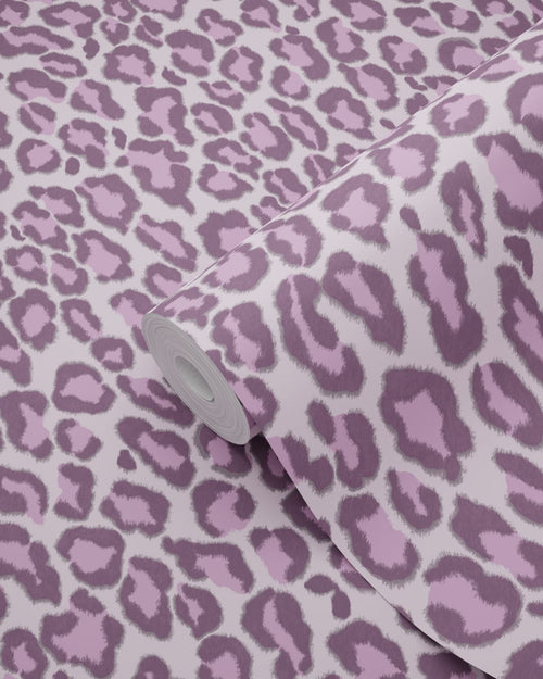 ESTAhome behang panterprint lila paars - 53 cm x 10.05 m - 131403