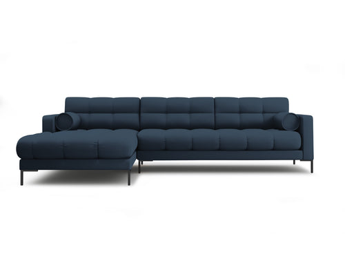 Cosmopolitan Design linker hoekbank Bali 5-zits, structurele stof, blauw - 185x293x75cm