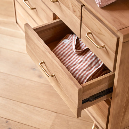 Tikamoon Kindercommode van massief teakhout - Naturel - vtwonen shop