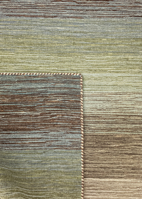 Vloerkleed MOMO Rugs Panorama Kelim Green Multi 250x350 cm - vtwonen shop