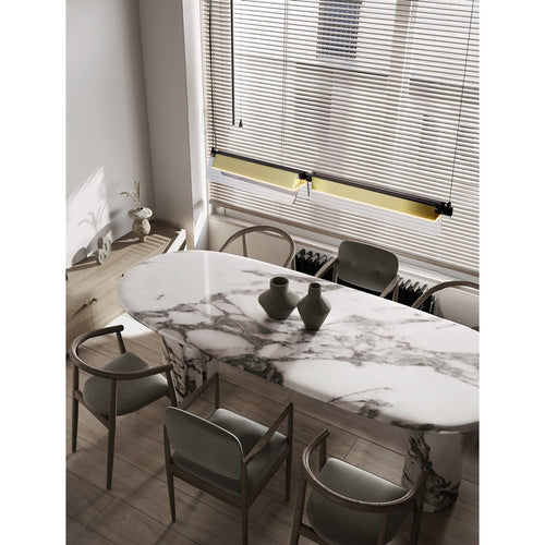 Nova Luce APNEA Hanglamp voor aan het plafond in de kleuren zandzwart, goud en grijs, Triac dimbare LED 20W 1200lm 3000K