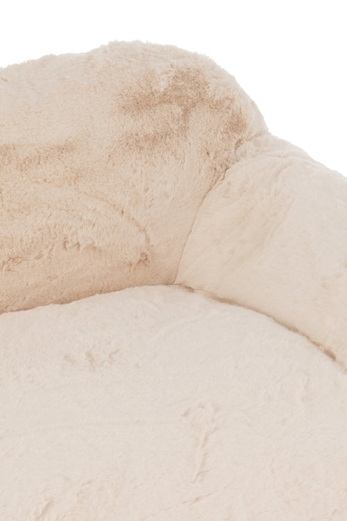 J-Line sofa Cutie - polyester  creme - large