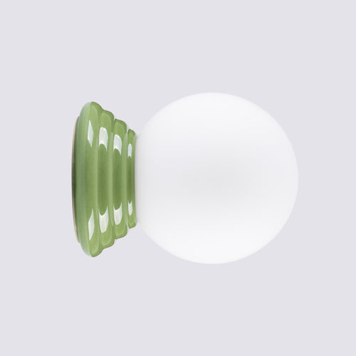 Sollux Lighting Wandlamp ZORI groen IP44 - 12x16x12cm
