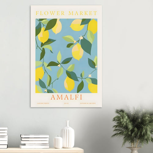Artfulprints  Flower market - Amalfi   poster 50x70 cm - vtwonen shop