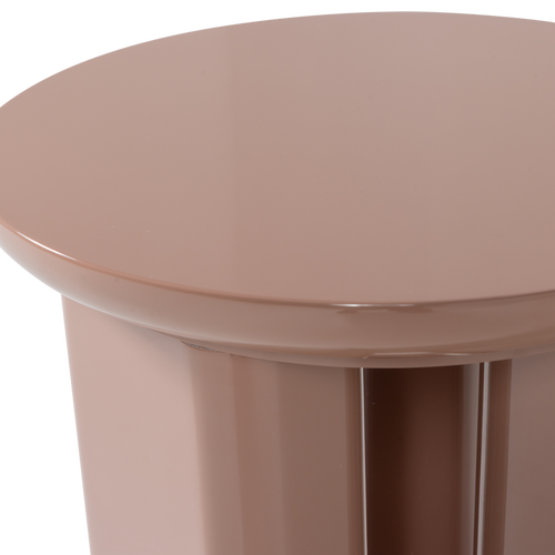 WOOOD bijzettafel Orivo - Hout - Hoogglans Oudroze - 50x40x40