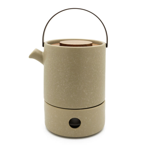 Bredemeijer - Theeset Umea 1,2L met theelicht leemgrijs - vtwonen shop