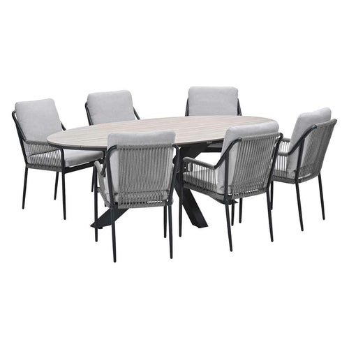 Garden Impressions tuinset Stevie - Tulli - taupe - 180x115 cm - 5-delig